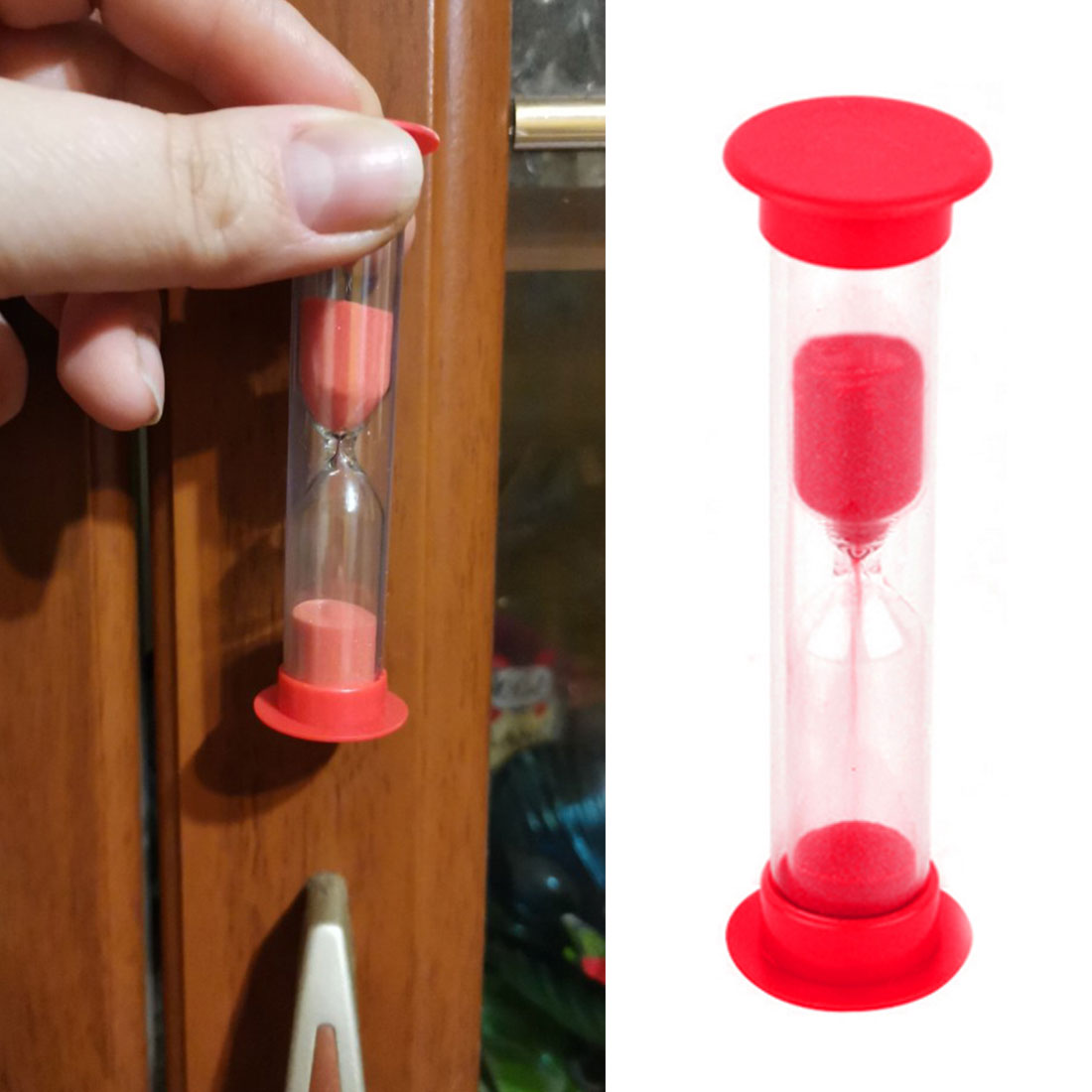 6Pcs Zandloper Timer 6 Kleuren 30sec/1Min/2Min/3 Minuten/5 Minuten/10 Minuten Kleurrijke Zandloper Zandloper Zand Klok Timers