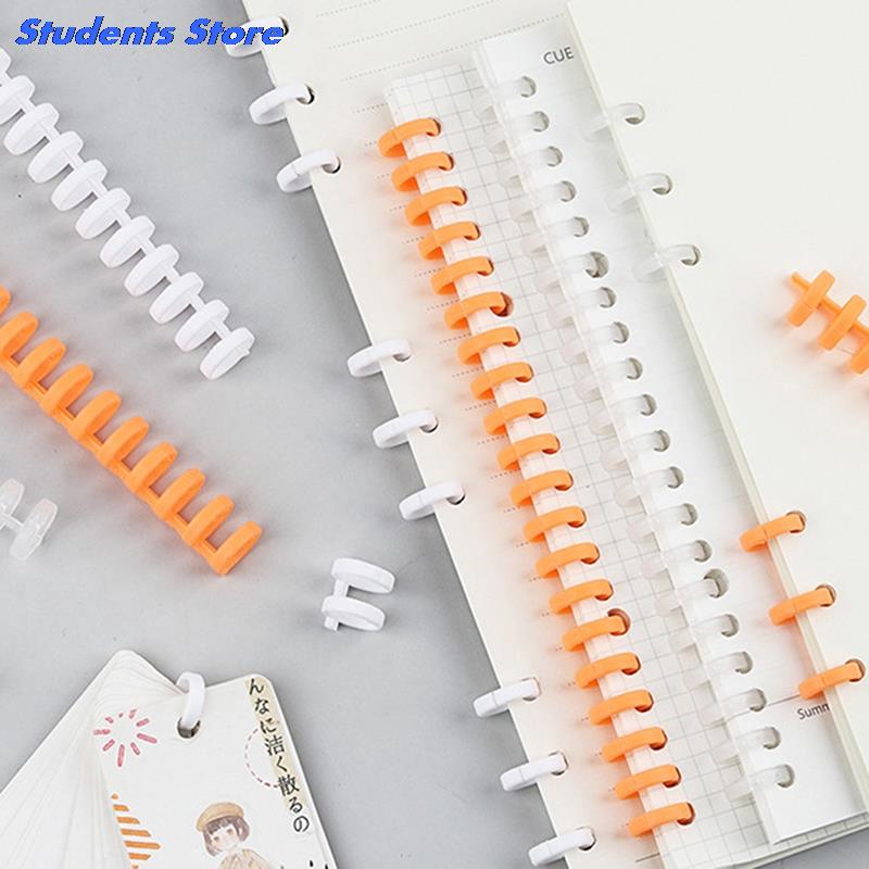 30 Holes A4 A5 A6 Loose-leaf Plastic Binding Ring Spring Spiral Rings Paper Notebook Stationery Office Supplies