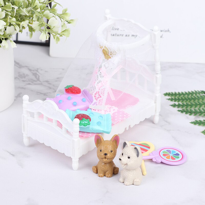 1:12 Simulation Miniature Furniture Toy Doll Dollhouse Refrigerator Table Food