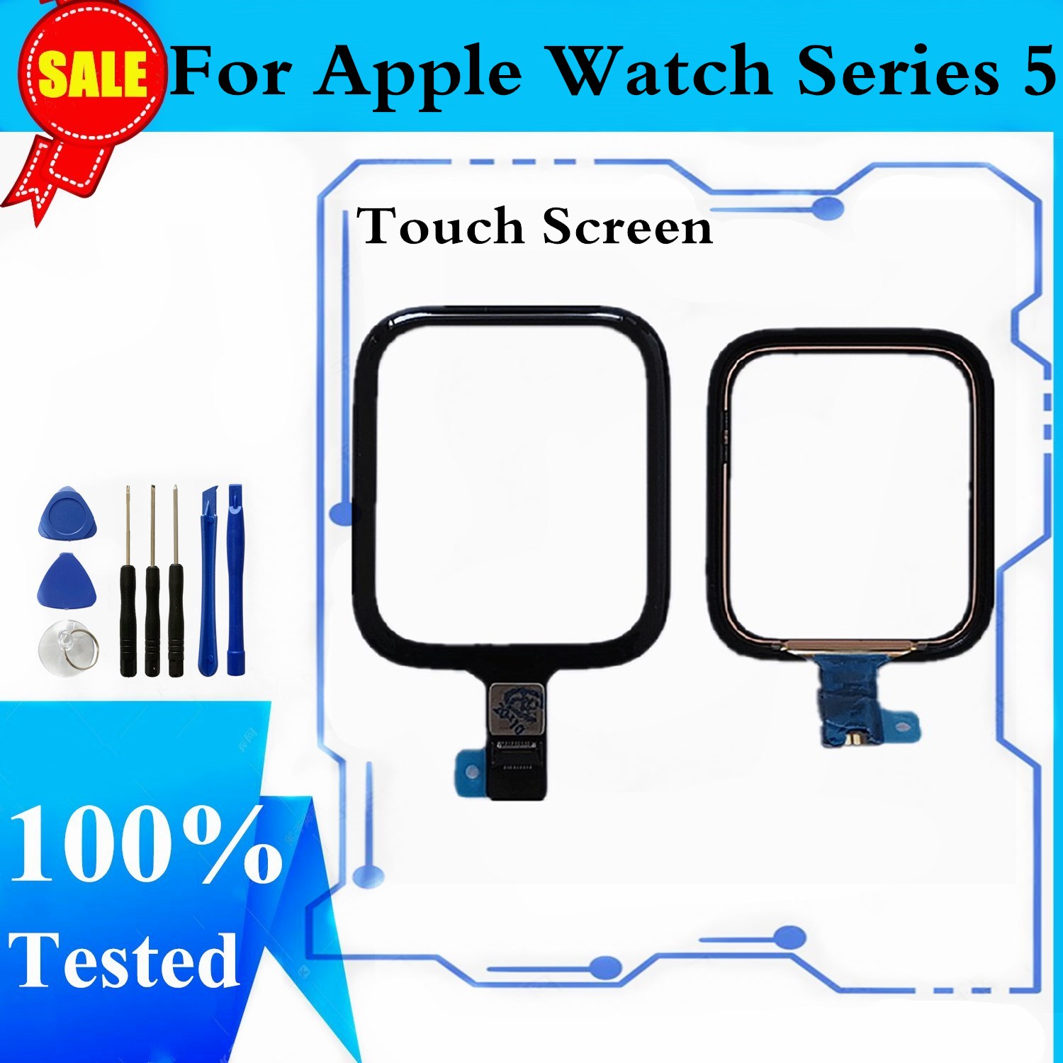 Touch Screen For Apple Watch 5 Series 5 Touch Panel 40mm44mm Touch Glass For Apple Watch 4 Series4 Touch Displsy For Apple Watch