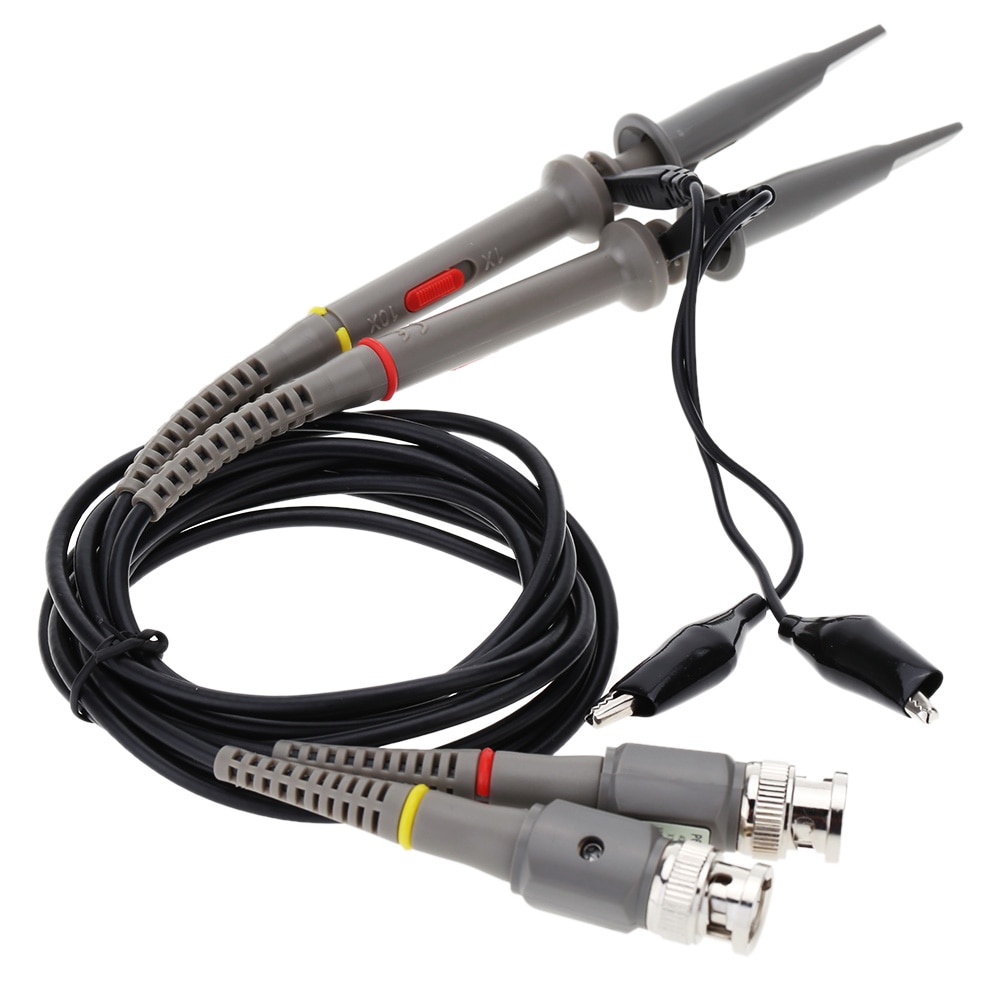 KKMOON P6060 60MHZ X10 X1 Sonda de osciloscopio a Kit, sonda, Oscilloprobe osciloscopio sonda accesorios para Tektronix HP