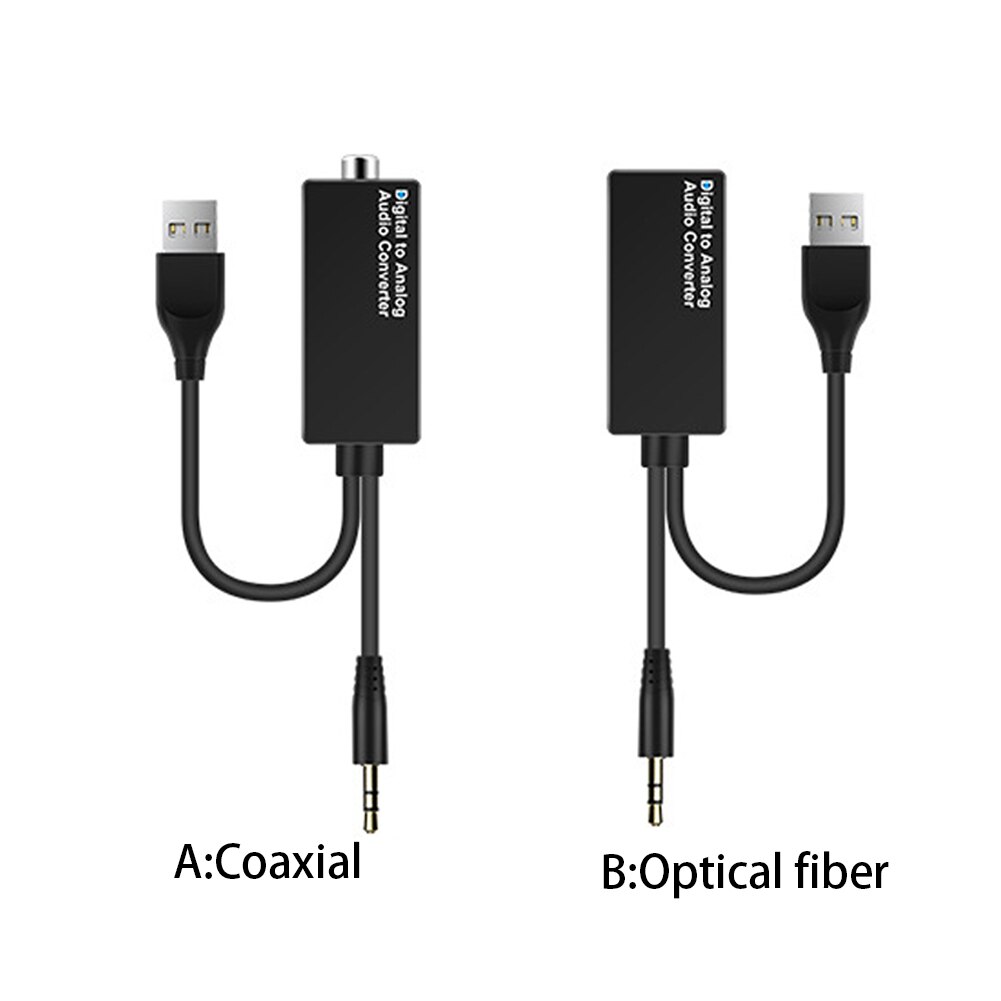 Analog Practical Digital Converter TV Audio Adapter Clear Voice 3.5mm Jack Coaxial Optical Game CD Sound Quality