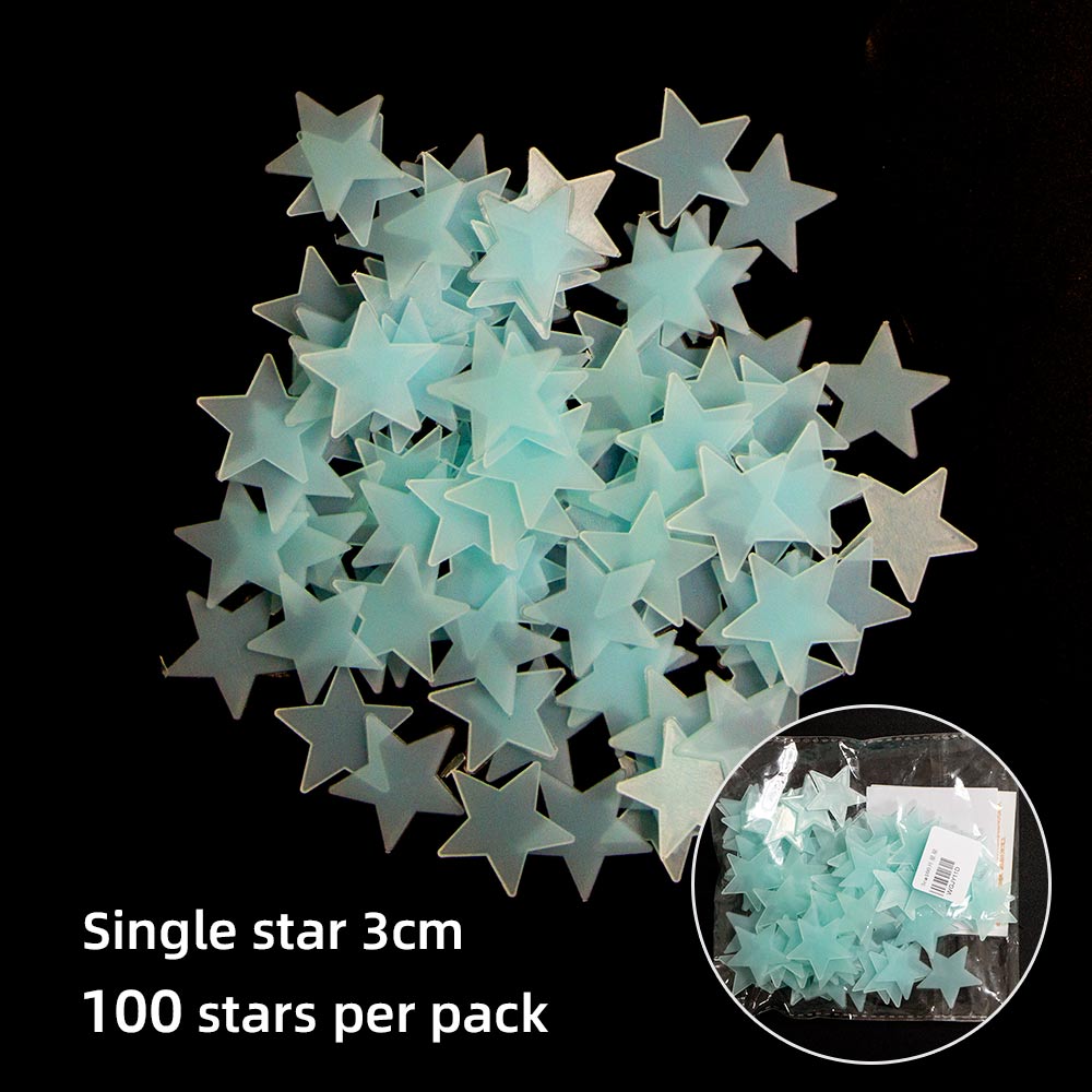 Wall Sticker Christmas Year Window Sticker Snowflake Star Luminous Sticker Children's Room Family Outdoor Glass Decoration: D