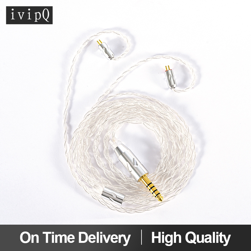 IvipQ Xue Qing 4 Ader Sterling Silber Kopfhörer Kabel 2,5mm/3,5mm/4,4 MM Stecker Kopfhörer Aktualisierung draht MMCX/2Stift/QDC/TFZ Schnittstelle