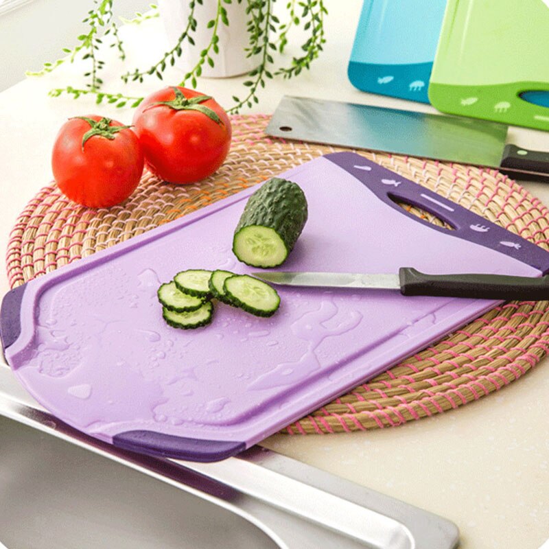 Kitchen Plastic Cutting Board Drain Tank Chopping Board Anti - Skid Chopping Board Kitchen Goods Fruit Cutting Board
