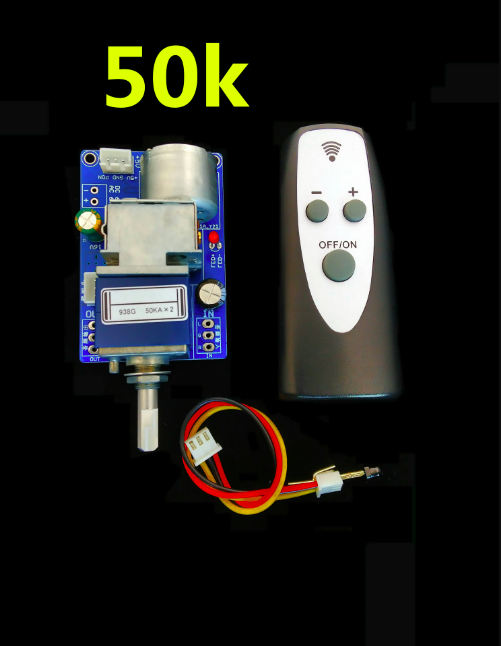 Placa de Control de volumen con Control remoto por infrarrojos HiFi, amplificador APLS, preamplificador, potenciómetro de Motor, ajusta el módulo de volumen: Grey