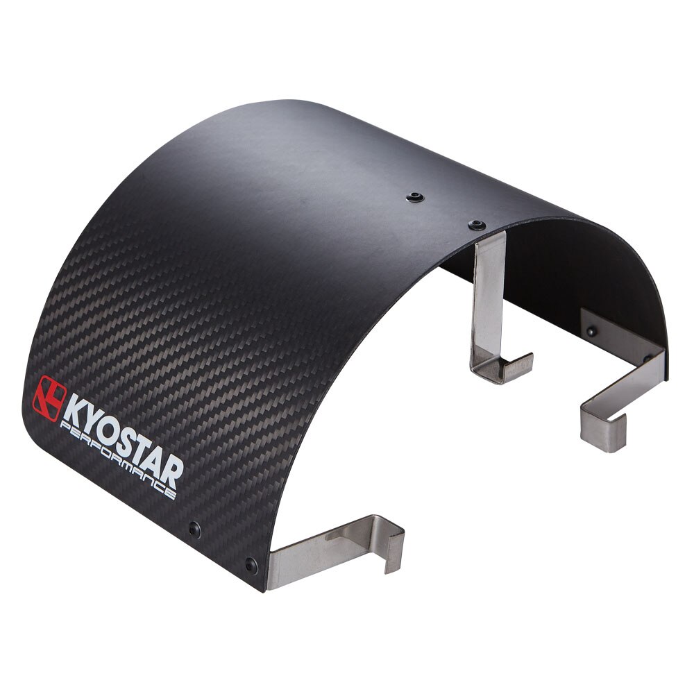 Rvs Air Intake Hitteschild Voor 2.5 &#39;&#39;-5&#39;&#39; Hals Neo Chrome Luchtfilter Kegel Hitteschild voor Universal: Real Carbon Fiber