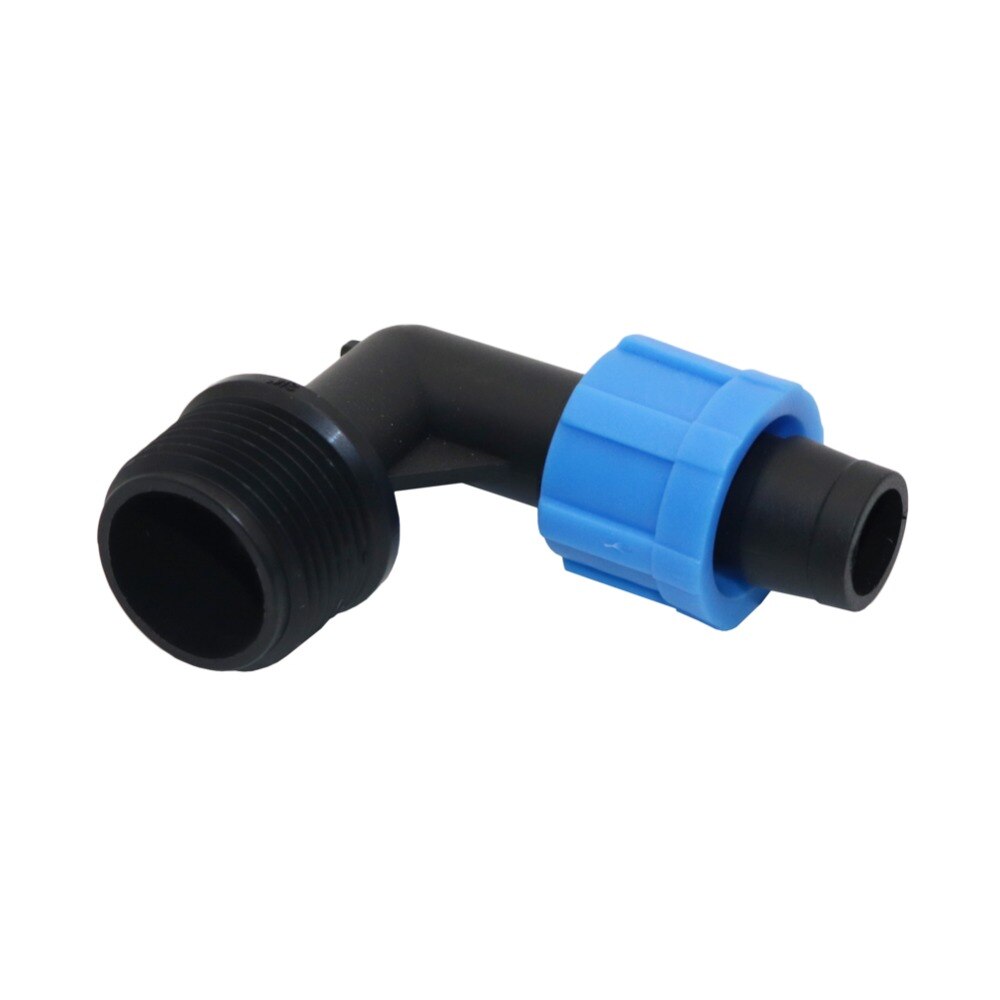 1/2 tommer 3/4 tommer utvendig gjenger  to 16mm albuekoblinger med lås hagevannkobling vanningssystem rørdeler 5 stk.