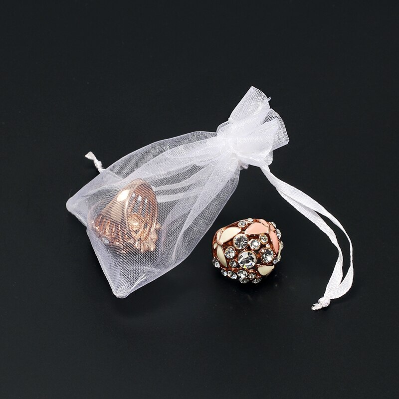 50 st/lots smyckespåse 7 x 9cm smyckesförpackningar små organzapåsar favoriserar bröllopsfest julförpackningspåsar