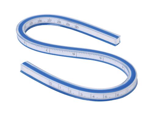 Flexible curva gobernante de redacción herramienta de dibujo de vinilo de plástico 30cm 40cm 50cm 60cm: 30CM