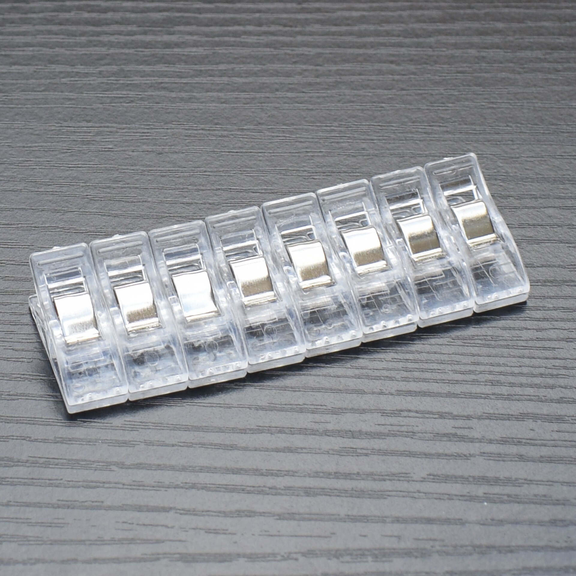 Pinzas de plástico Multicolor para trabajos, pinzas de tela, herramientas de costura de dobladillo, accesorios de costura, 20 unids/paquete: 20pcs White