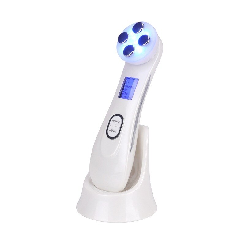 Ultrasonic Skin Scrubber Facial Spatula Deap Cleaning Skin Peeling Face Cleaner RF EMS LED Beauty Device Aging Facial Massager