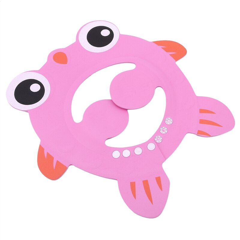 Baby Cute Cartoon Animal Shower Shampoo Caps Plasitc Waterproof Ear Eye Protection Child Hat Adjustable Bath Shield