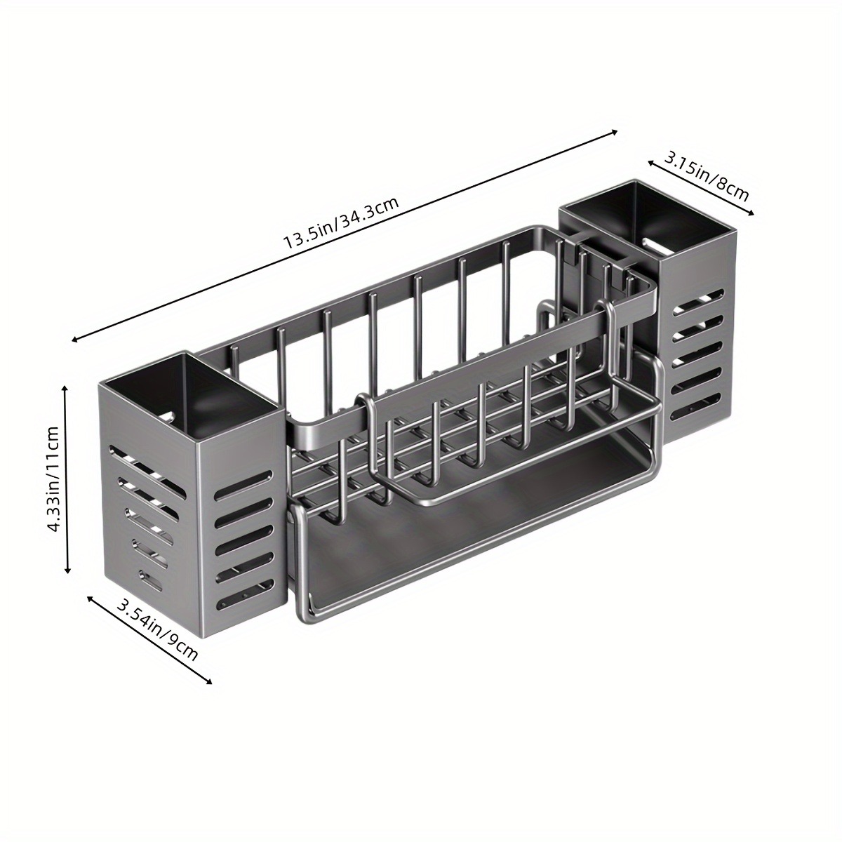 Selbst entleerende Spüle Regal Abtropffläche Küchen spüle Caddie Abfluss Regal Seife Geschirrs pül schwamm Halfter für Küchen spüle Veranstalter küchen organizer