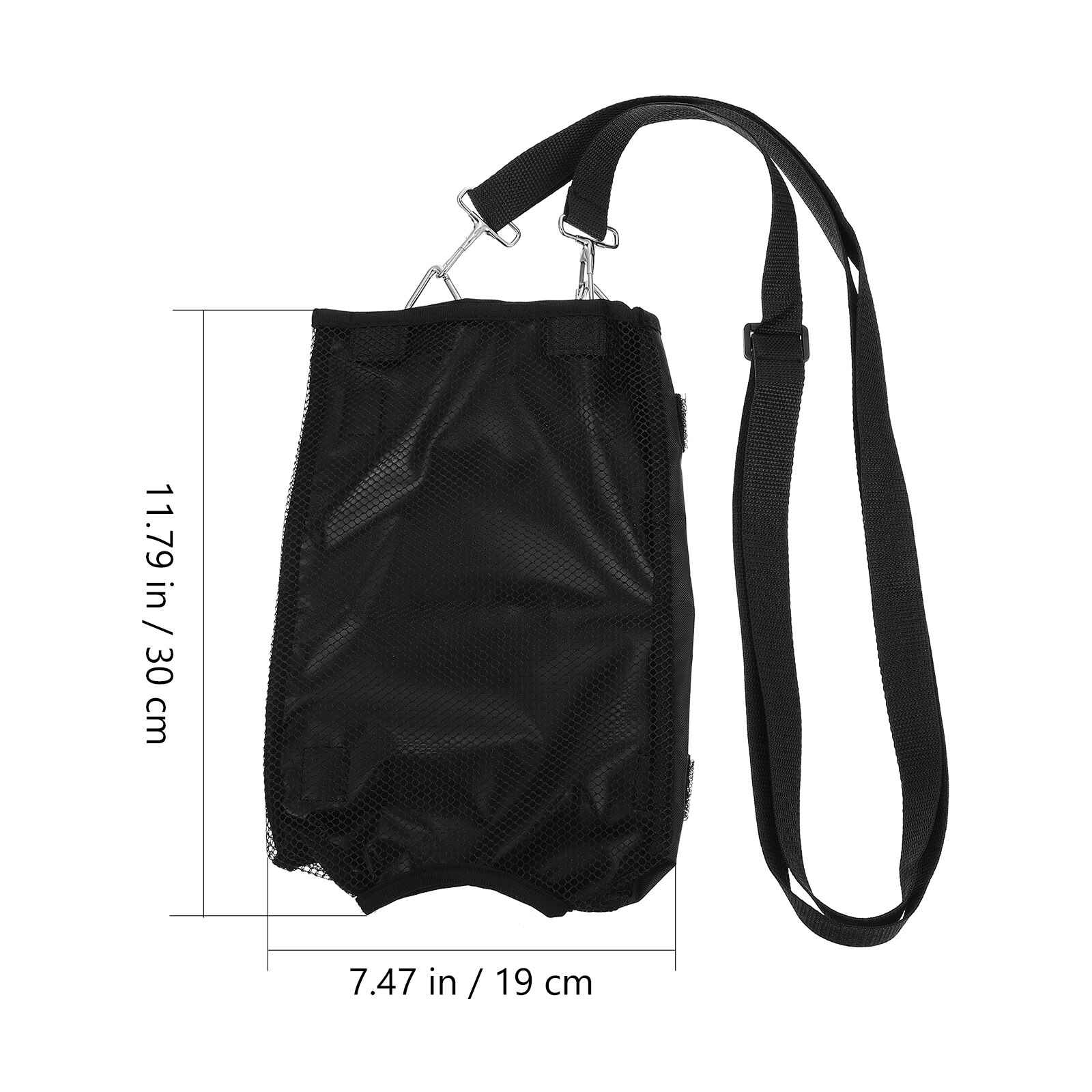 1pc 2000ml Large-capacity Urine Bag Nursing Drainage Bag for the Elderly (Black)