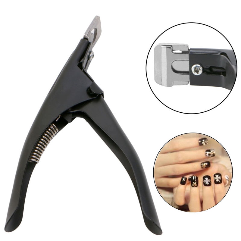 Professionele Roestvrij Staal Manicure Cutter Clipper Tool Acryl Uv Valse Nep Nagels Tips Manicure Trimmer Schaar Gereedschap
