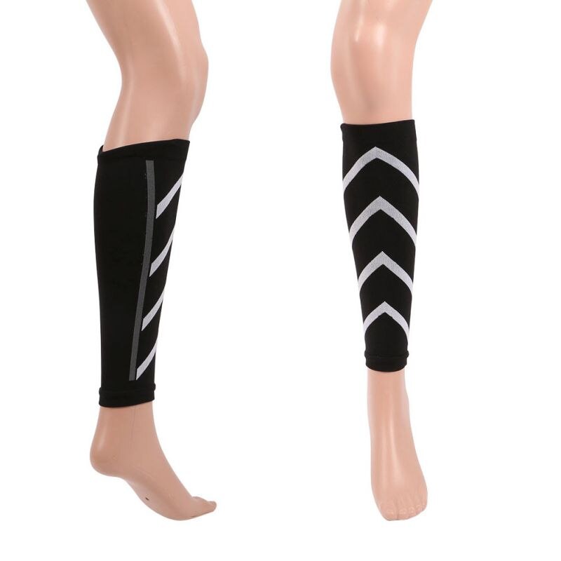 1 Pair Calf Support Graduated Compression Leg Sleeve Socks Outdoor Exercise Sports Safety Warners