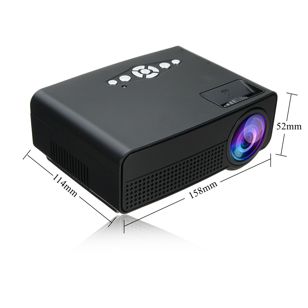 LEORY Draagbare 7000 Lumen HD 1080P 3D Multimedia Projector LED Home Theater HDMI USB Home Theatre-systeem