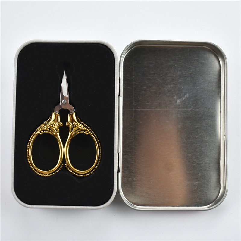6cm pientä saksia minisakset retro tasku antiikki langanleikkuri vintage käsityö kirjonta ristipistoompelu kultasakset: Kulta 2