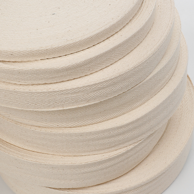 Rubans en coton Beige, 10mm/15mm/20mm/25mm/30mm/40mm/50mm/60mm, ruban sergé à chevrons pour sac, vêtements, Textile de maison 50 ans