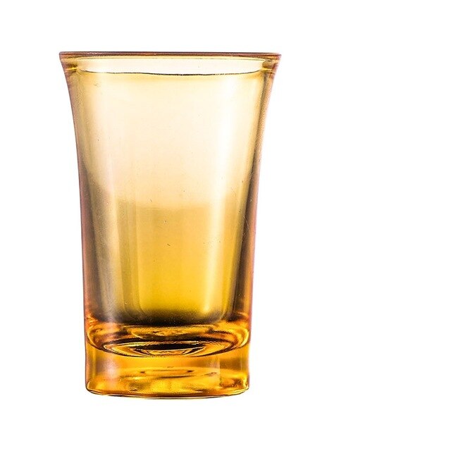 35ml Acrylic Shot Cup Spirits Vodka Drink Cup Liquor Alcohol Goblet Whisky Cup Bar KTV Color Wine Cup: Orange