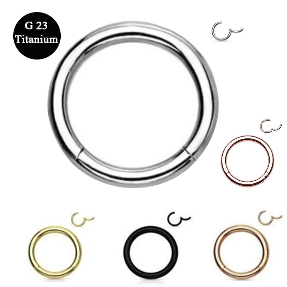 Stainless Steel Piercing Nose Ring Hoop For Women Girls Korean Hinged Segment Earring Nostril Rings Body Punk Jewelry