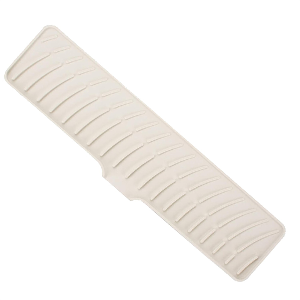 Tapis de vidange en Silicone pour évier de cuisine, protection contre les éclaboussures autour du robinet, tapis de protection derrière le robinet avec collecteur d'égouttage pour les lèvres: vert militaire