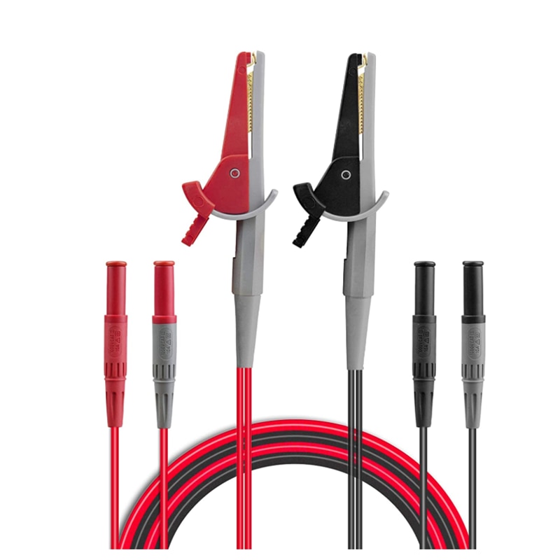 ZIBOO-LC02 LCR Meter Test Leads Lead Terminal Kelvin Clip Wires for UNI-T UT612 / UT611