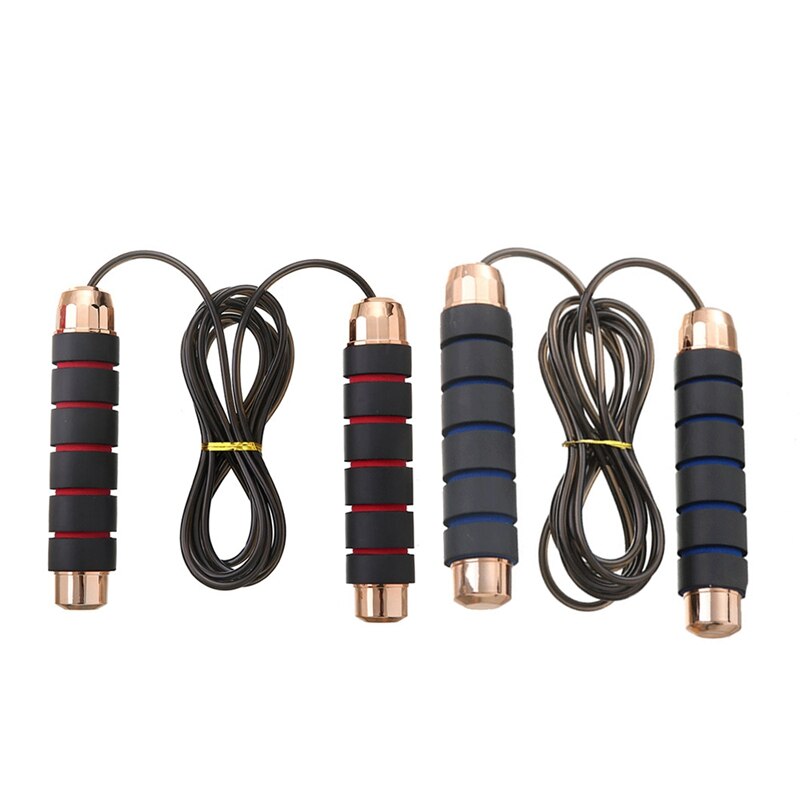 Gritin Springtouw, Speed Jump Rope Antislip Memory Foam Handvat Klitvrij Verstelbaar Touw met Snelle Kogellagers Fitness Workouts Vetverbrandingsoefeningen voor Volwassenen met Lengte Versteller