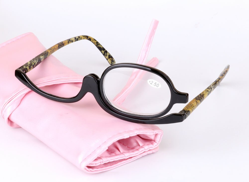 Makeup Reading Glass Women Magnifying Glasses PC Frame +1.0~+3.0 Resin Lens Folding Eye Make Up Reading Glass