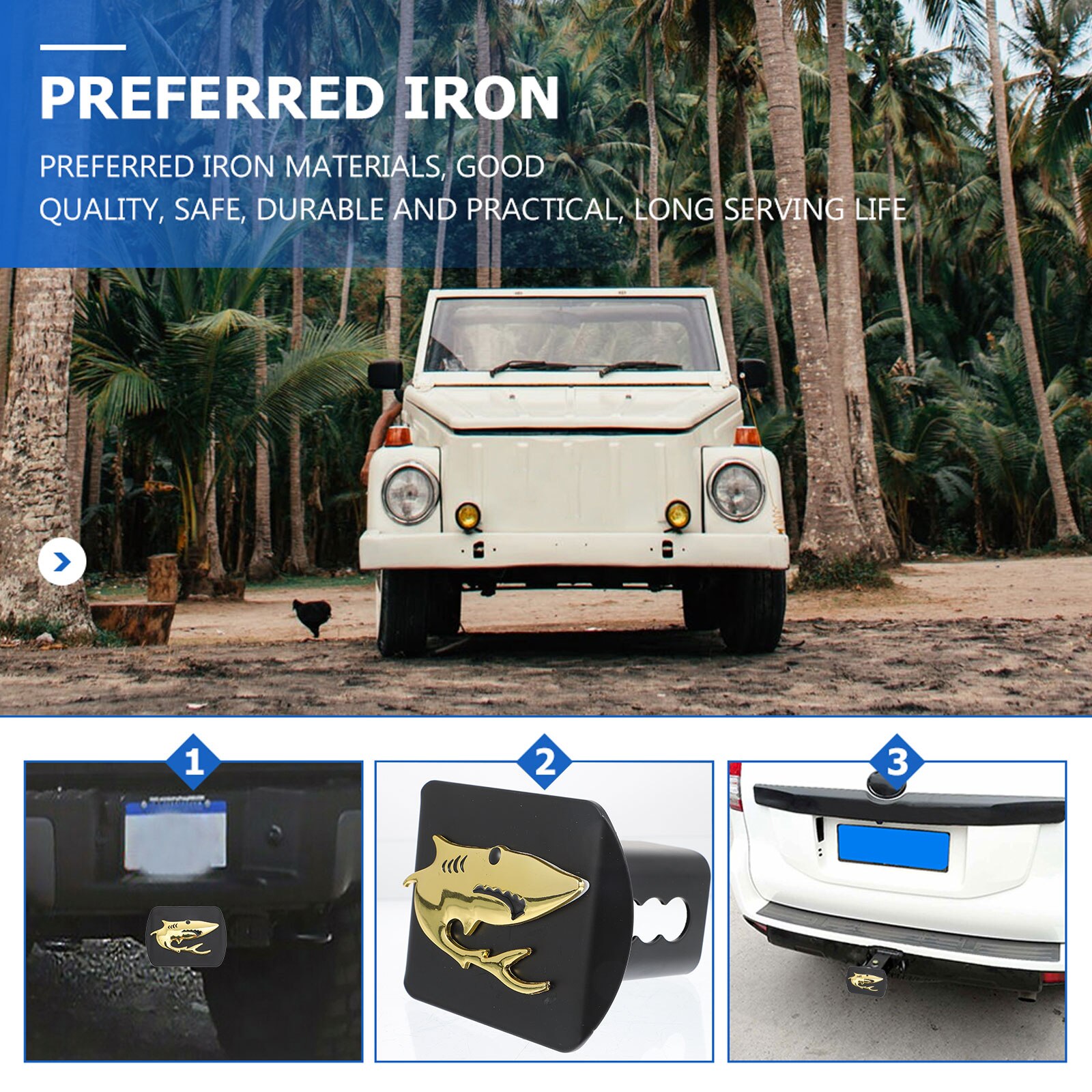 Trailer Hitch Plug Useful Practical Car Accessory Tow Receiver Plug Tow Hitch Cover