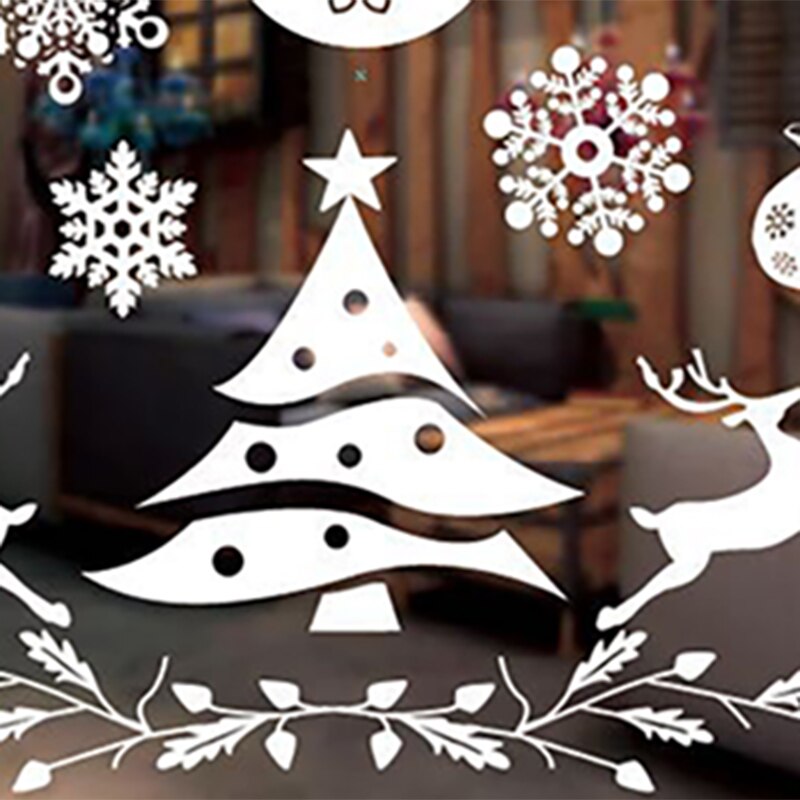 Christmas Decorations Christmas window stickers White Window stickers window dressing without trace window stickers