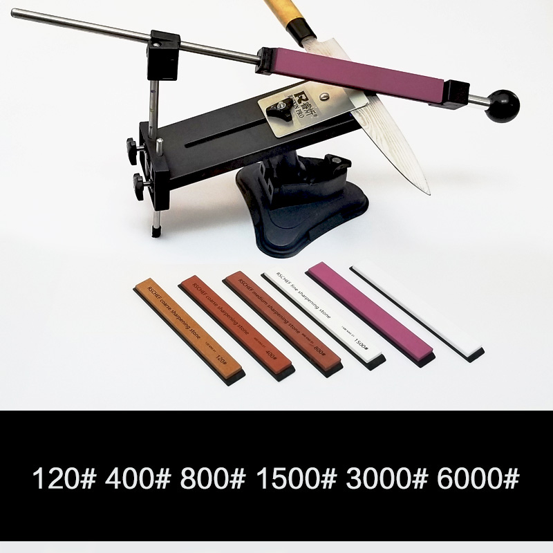 RUIXIN PRO 400 800 1200 knife sharpening system knife sharpener sharpening stones grinding coarse and fine: fixed and 6 stones-F