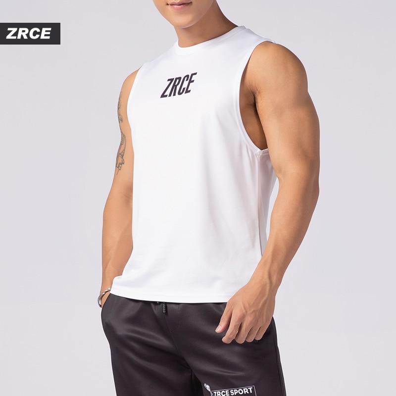 ZRCE Aankomst Algemene Print Tank Tops Sneldrogend Mouwloos Vest Zomer Mannen Casual Streetwear Mannelijke Sportscholen Jogging Vest