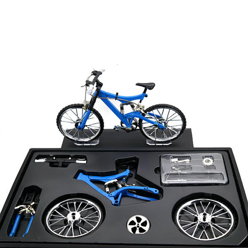 Bicycle Model Simulation DIY Alloy Mountain Road Bicycle Set Decoration Model DIY Model Toy Teaching Model