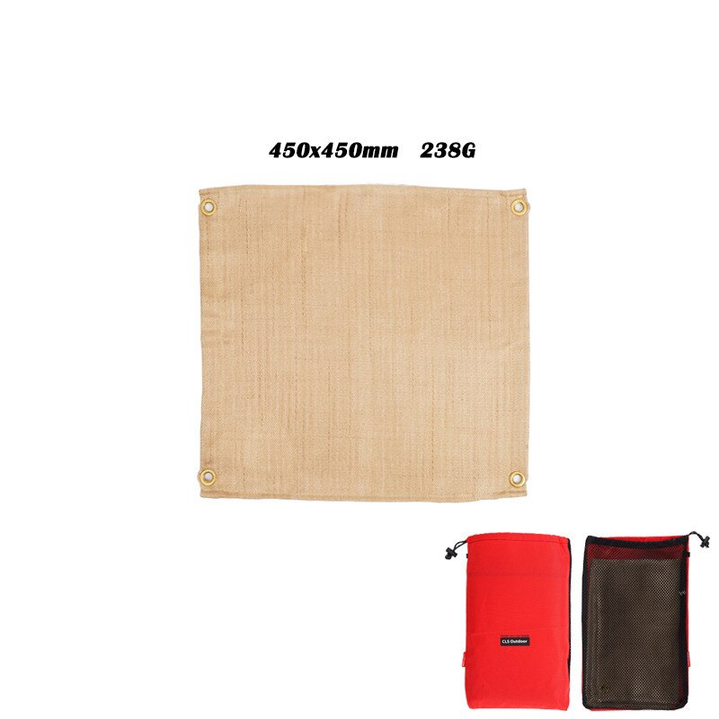 80 x 100cm svejsetæppe glasfiber højtemperaturbestandighed brandsikkert stof brandslukningstæppe til campingkøkken ude