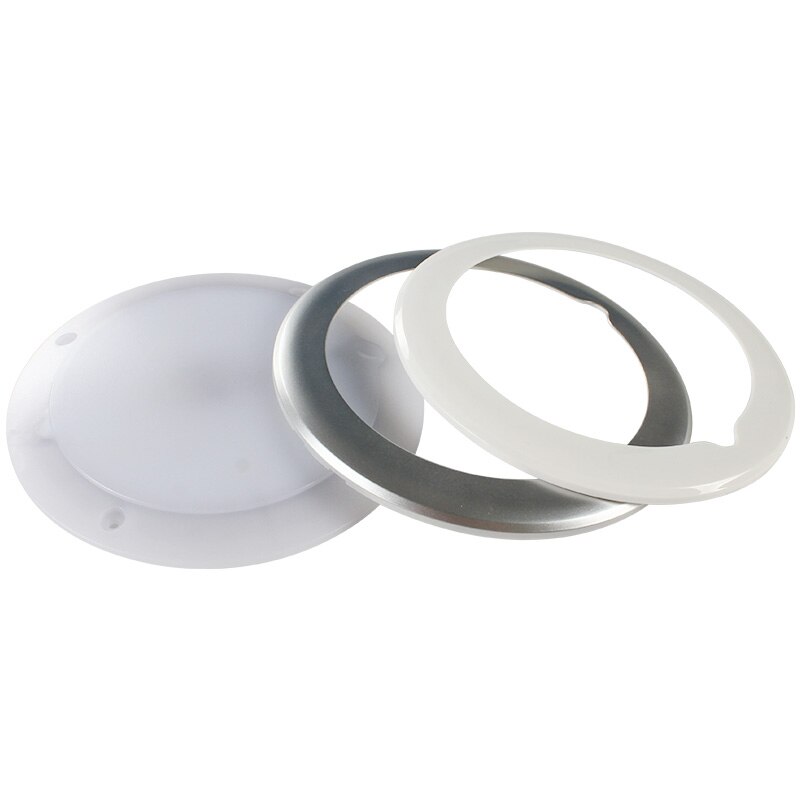 150mm 12v led bil interiörbelysning lampa 2.4w 3000k touch inuti husbil taklampa kit för husbil husbil båt trailer ljus vit: Diameter 95mm