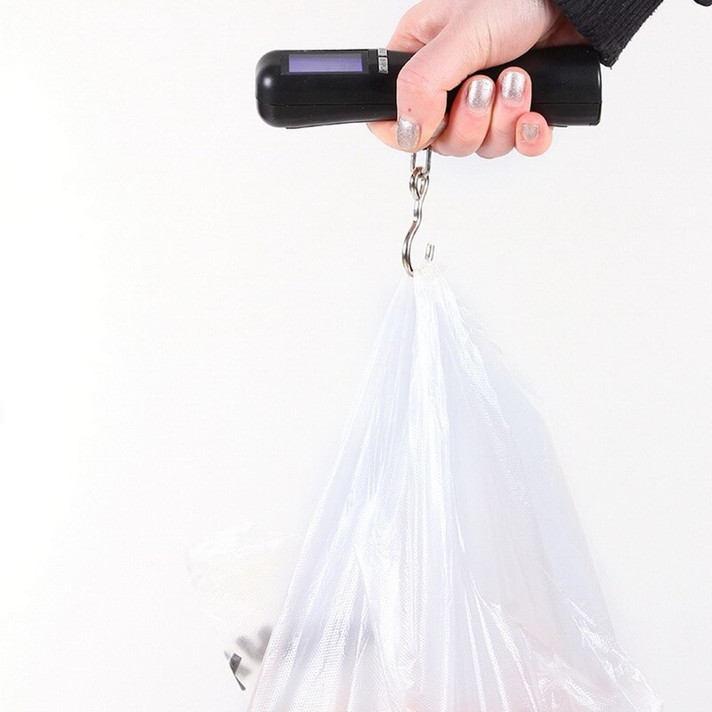 LCD Backlit Travel Portable Luggage Baggage Suitcase Bag Weight Digital Weighing Hook Up/bandage Scale No Battery