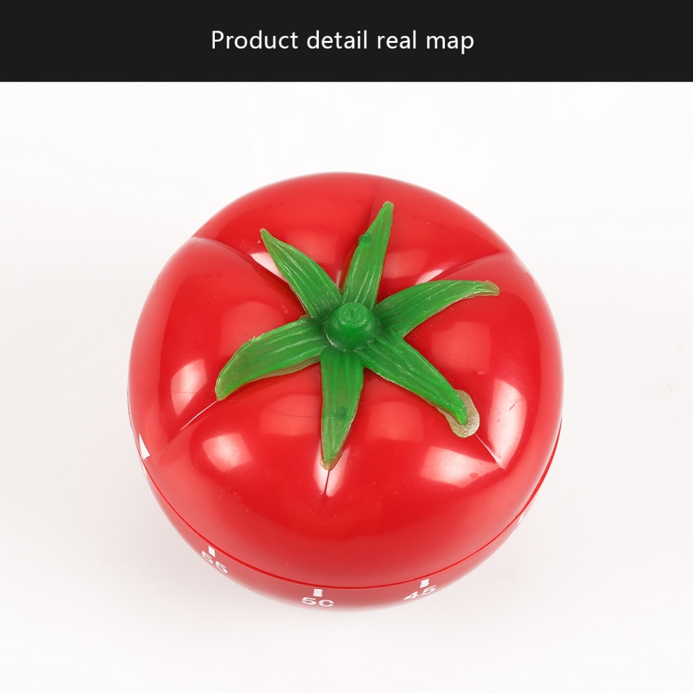 Mechanical Timer 1-60min 360 Degree Cute Indoor Kitchen Tomato Mechanical Countdown Timer