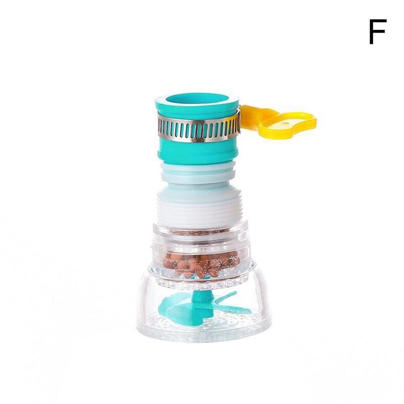 Faucet Booster Filter 360 Degree Adjustable Kitchen Faucet Booster Filter Tap Extender Splash-proof Water Filter Kitchen Tools: 6