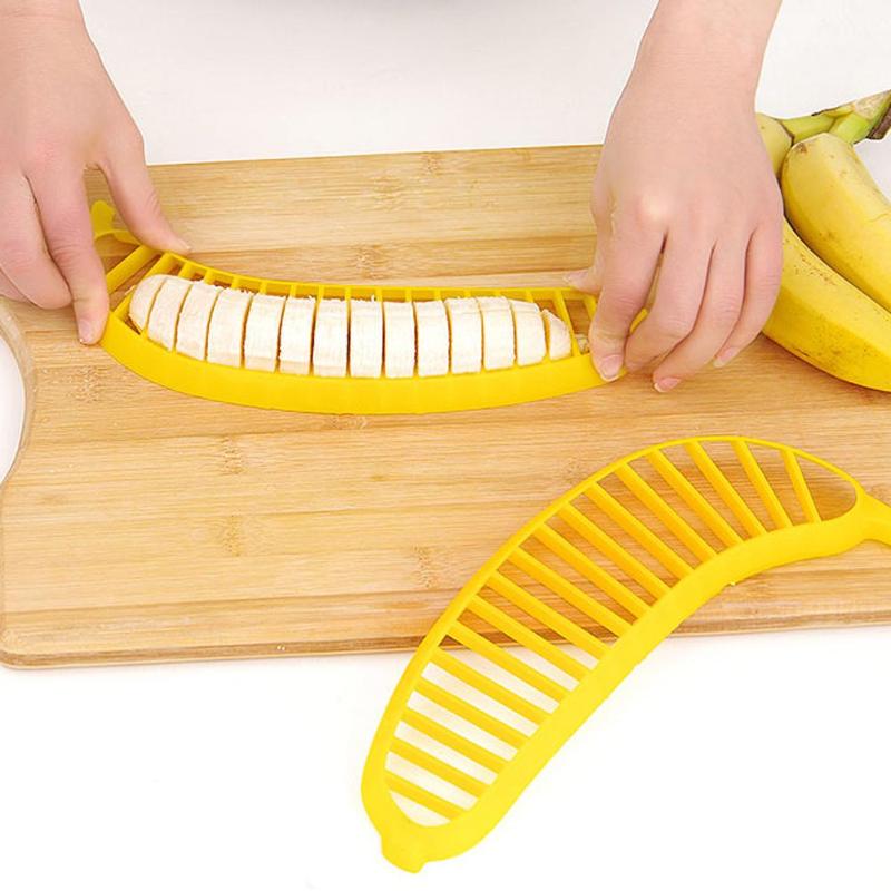 Plastic Banaan Ham Slicer Fruit Groente Snijder Salade Maker Draagbare Handmatige Snijmachines Koken Tool Keuken Handleiding Voedsel Processors