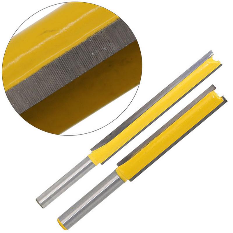 1 pièces 1/4 "tige 50/76mm Extra Long affleurant garniture routeur Bit bois fraise outils