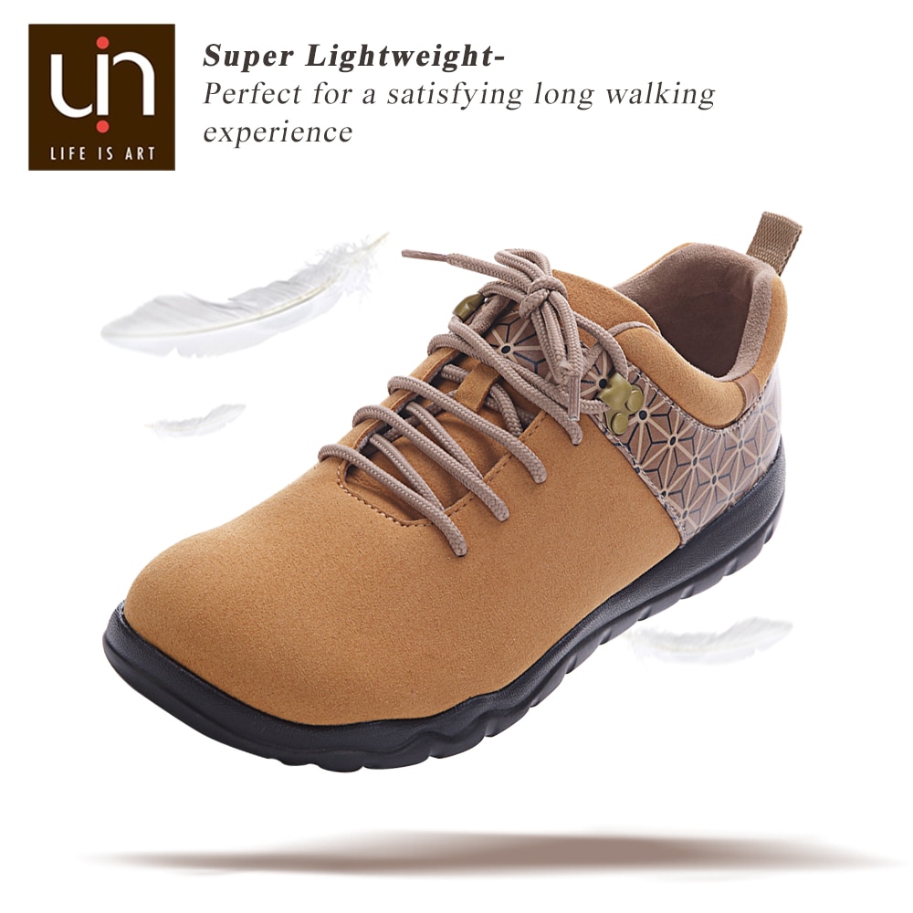 Uin quebec -serien höst/vinterskor för kvinnor/män mikrofiber mocka sneakers breda fötter utomhus casual casual skor lätt