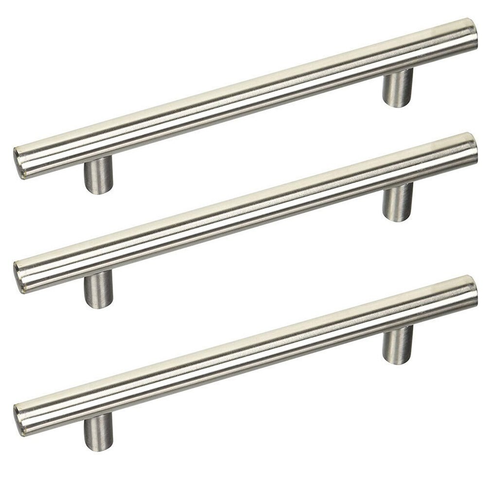 T Shape Door Handle For Bar Kitchen Bathroom Cupboard Cabinet Drawer Stainless Steel Centres Drawer Door Handles T Pull