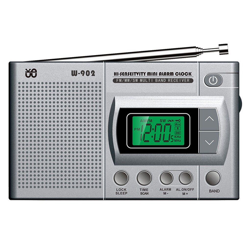 Portable Digital Radio LCD Display FM AM SW Radio with BT Speaker