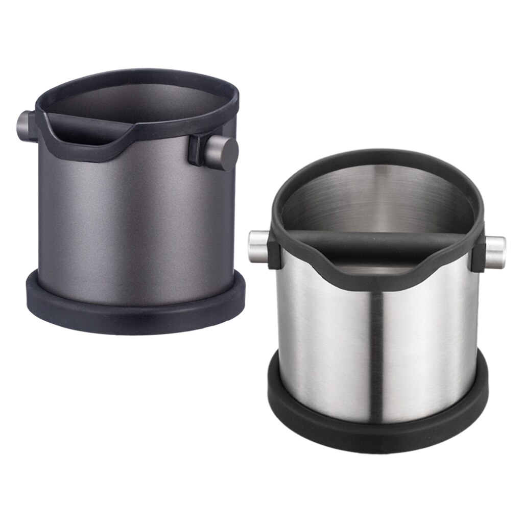 Stainless Steel Espresso Coffee Knock Box Espresso Waste Bin Residue Dump Waste Bucket for Coffee Machine Removable for Barista