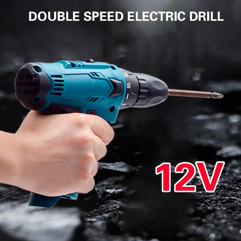 28N.m Electric Drill Hole Two-speed Electrical Screwdriver 12V Cordless Screwdriver Hand Driver Wrench For Bosch 12V Battery