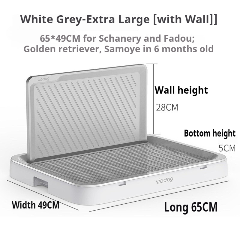 Large Indoor Dog Toilet High Walls Pet Potty Training Dog Urinal Toilet Anti Stepping Puppy Litter Box with Grid Pets Supplies: light green