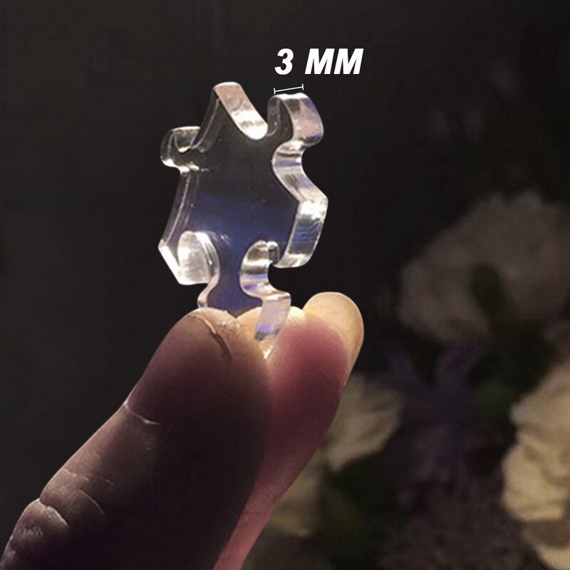 Puzle de cristal transparente para adultos, rompecabezas de acrílico, juguetes geométricos para chico