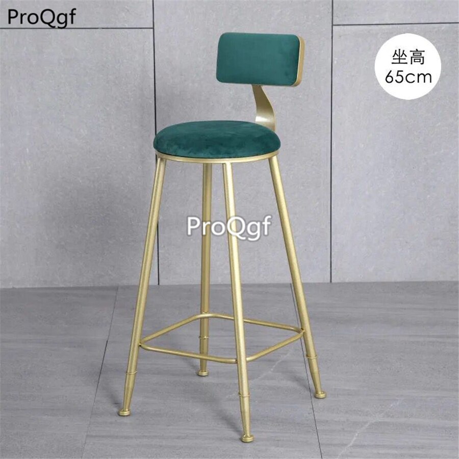 Prodgf 1 Set seat height 65cm velvet Bar Stool Grandado
